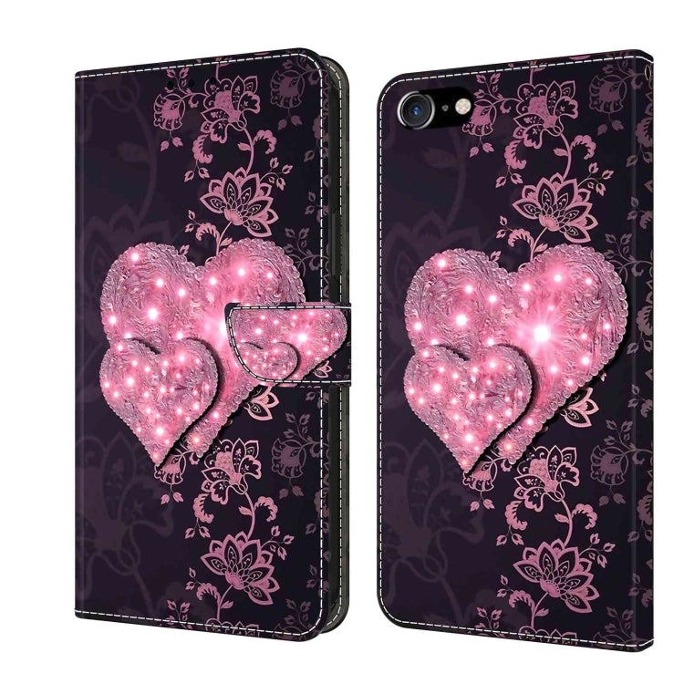 Crystal 3D Shockproof Protective Leather Phone Case, For iPhone X / XS, For iPhone XR, For iPhone XS Max, For iPhone 6 Plus / 7 Plus / 8 Plus, For iPhone 6 / 7