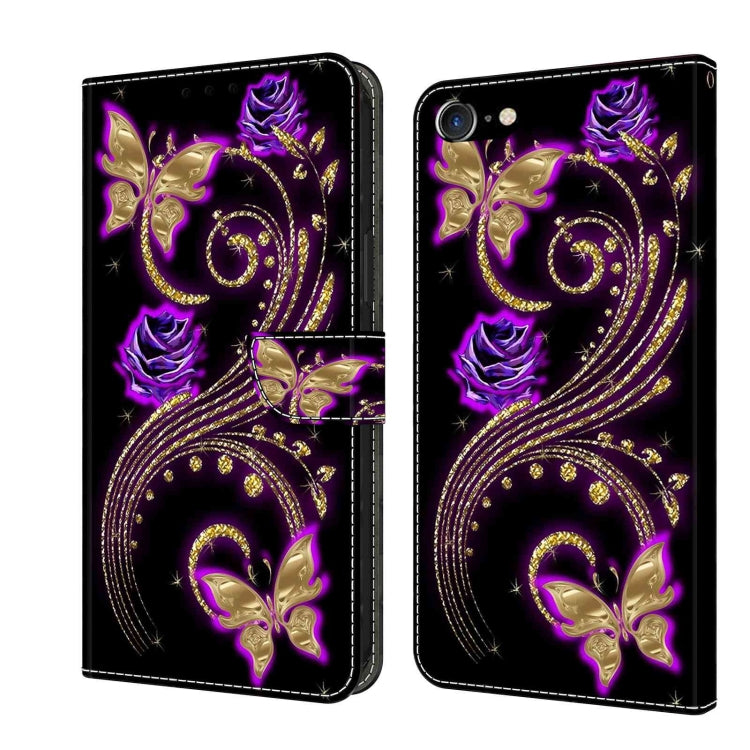 Crystal 3D Shockproof Protective Leather Phone Case, For iPhone X / XS, For iPhone XR, For iPhone XS Max, For iPhone 6 Plus / 7 Plus / 8 Plus, For iPhone 6 / 7