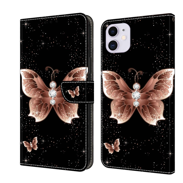 Crystal 3D Shockproof Protective Leather Phone Case, For iPhone 12 mini / 13 mini, For iPhone 12 / 12 Pro, For iPhone 11 Pro Max, For iPhone 11, For iPhone 11 Pro