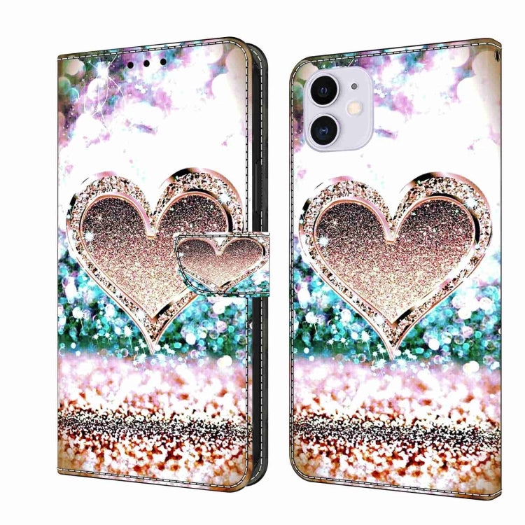 Crystal 3D Shockproof Protective Leather Phone Case, For iPhone 12 mini / 13 mini, For iPhone 12 / 12 Pro, For iPhone 11 Pro Max, For iPhone 11, For iPhone 11 Pro