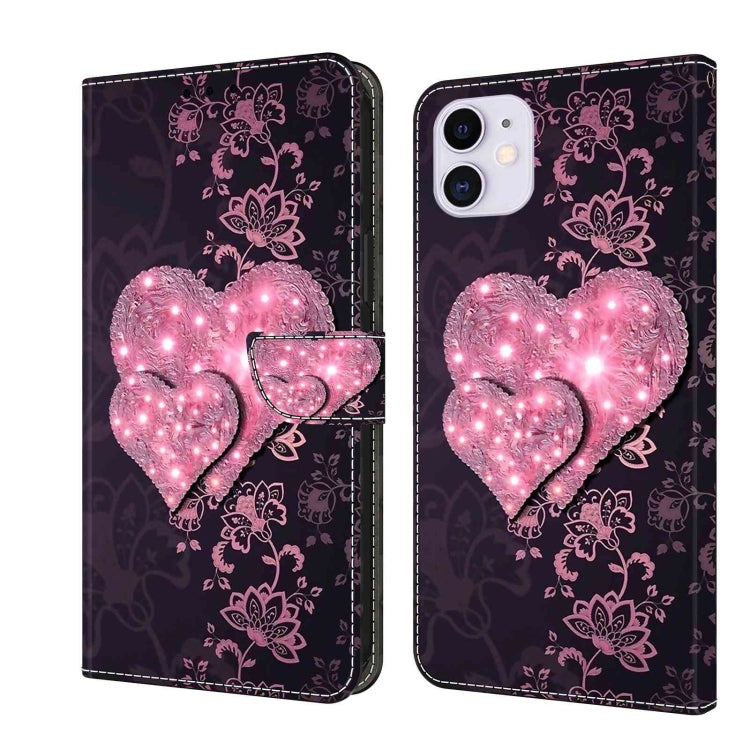 Crystal 3D Shockproof Protective Leather Phone Case, For iPhone 12 mini / 13 mini, For iPhone 12 / 12 Pro, For iPhone 11 Pro Max, For iPhone 11, For iPhone 11 Pro