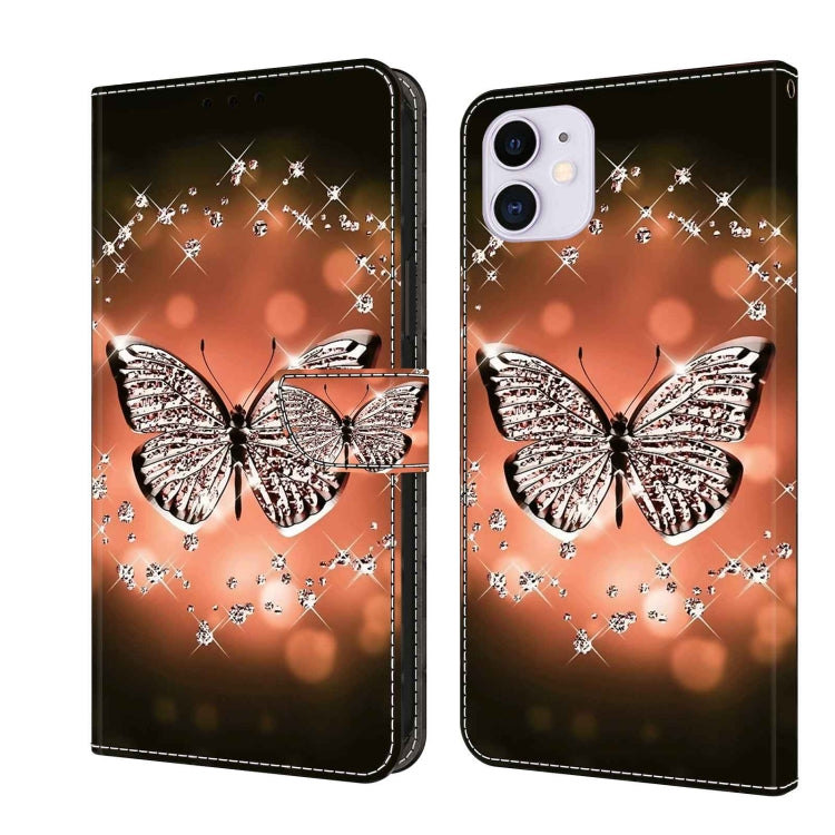 Crystal 3D Shockproof Protective Leather Phone Case, For iPhone 12 mini / 13 mini, For iPhone 12 / 12 Pro, For iPhone 11 Pro Max, For iPhone 11, For iPhone 11 Pro