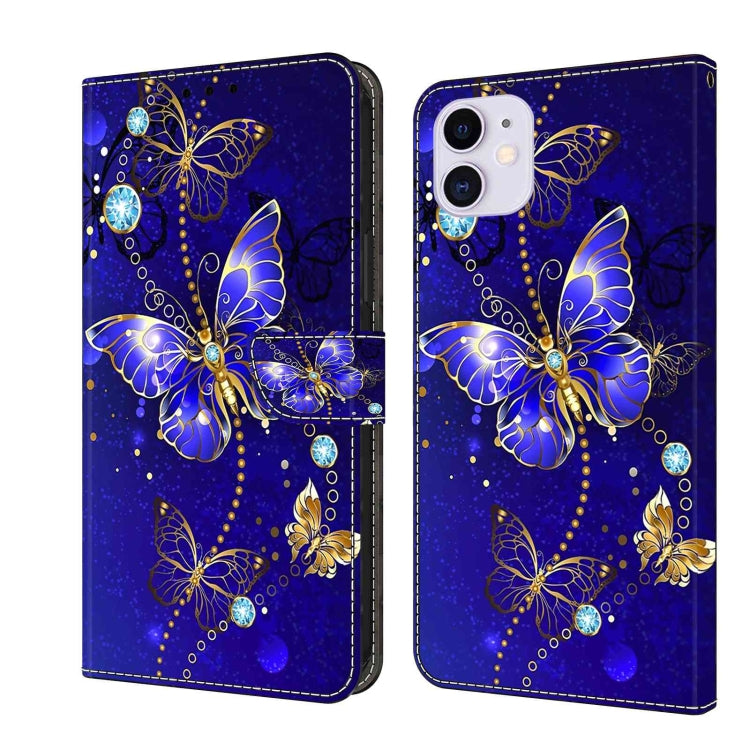 Crystal 3D Shockproof Protective Leather Phone Case, For iPhone 12 mini / 13 mini, For iPhone 12 / 12 Pro, For iPhone 11 Pro Max, For iPhone 11, For iPhone 11 Pro