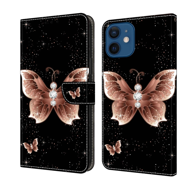 Crystal 3D Shockproof Protective Leather Phone Case, For iPhone 12 mini / 13 mini, For iPhone 12 / 12 Pro, For iPhone 11 Pro Max, For iPhone 11, For iPhone 11 Pro