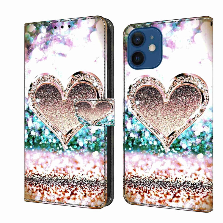 Crystal 3D Shockproof Protective Leather Phone Case, For iPhone 12 mini / 13 mini, For iPhone 12 / 12 Pro, For iPhone 11 Pro Max, For iPhone 11, For iPhone 11 Pro