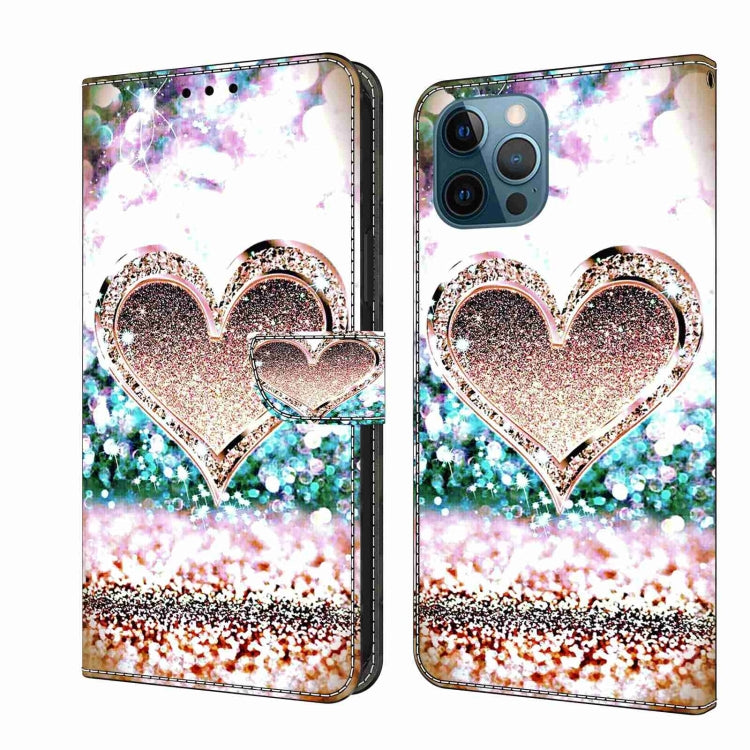 Crystal 3D Shockproof Protective Leather Phone Case, For iPhone 15 Plus, For iPhone 14 Pro Max, For iPhone 15, For iPhone 12 Pro Max / 13 Pro Max, For iPhone 13 Pro