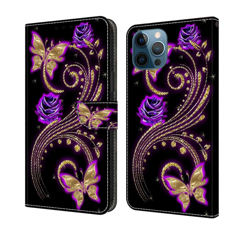 Crystal 3D Shockproof Protective Leather Phone Case, For iPhone 15 Plus, For iPhone 14 Pro Max, For iPhone 15, For iPhone 12 Pro Max / 13 Pro Max, For iPhone 13 Pro