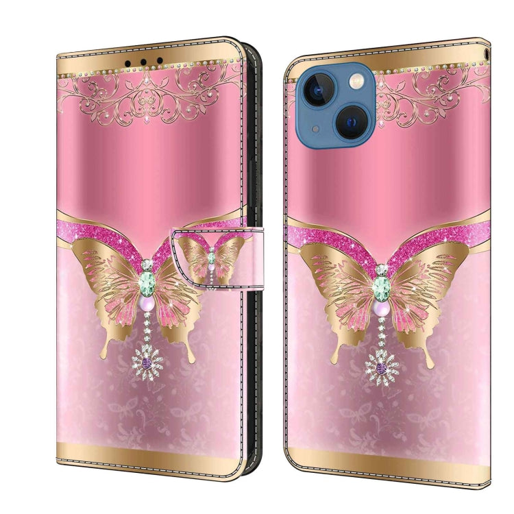 Crystal 3D Shockproof Protective Leather Phone Case, For iPhone 14 Plus, For iPhone 15 Pro Max, For iPhone 15 Pro, For iPhone 13 / 14, For iPhone 14 Pro