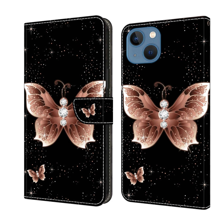 Crystal 3D Shockproof Protective Leather Phone Case, For iPhone 14 Plus, For iPhone 15 Pro Max, For iPhone 15 Pro, For iPhone 13 / 14, For iPhone 14 Pro