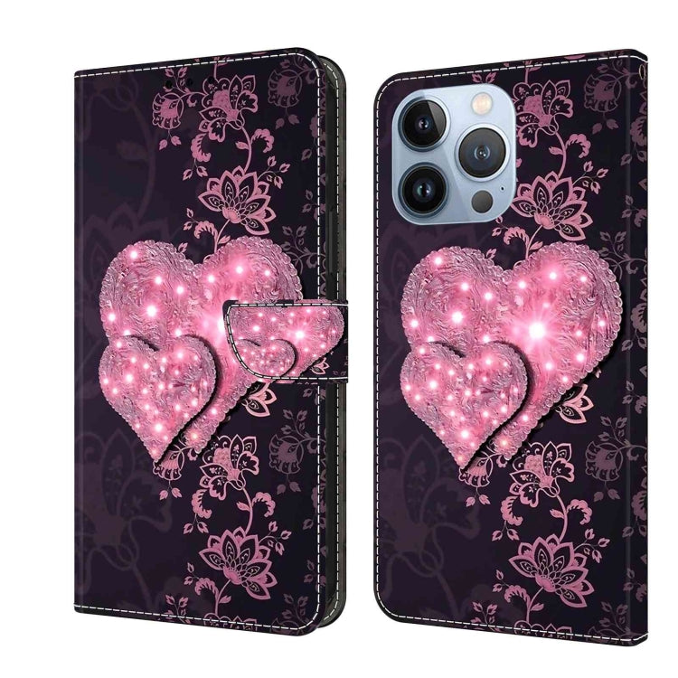 Crystal 3D Shockproof Protective Leather Phone Case, For iPhone 15 Plus, For iPhone 14 Pro Max, For iPhone 15, For iPhone 12 Pro Max / 13 Pro Max, For iPhone 13 Pro