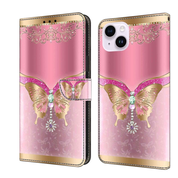 Crystal 3D Shockproof Protective Leather Phone Case, For iPhone 14 Plus, For iPhone 15 Pro Max, For iPhone 15 Pro, For iPhone 13 / 14, For iPhone 14 Pro