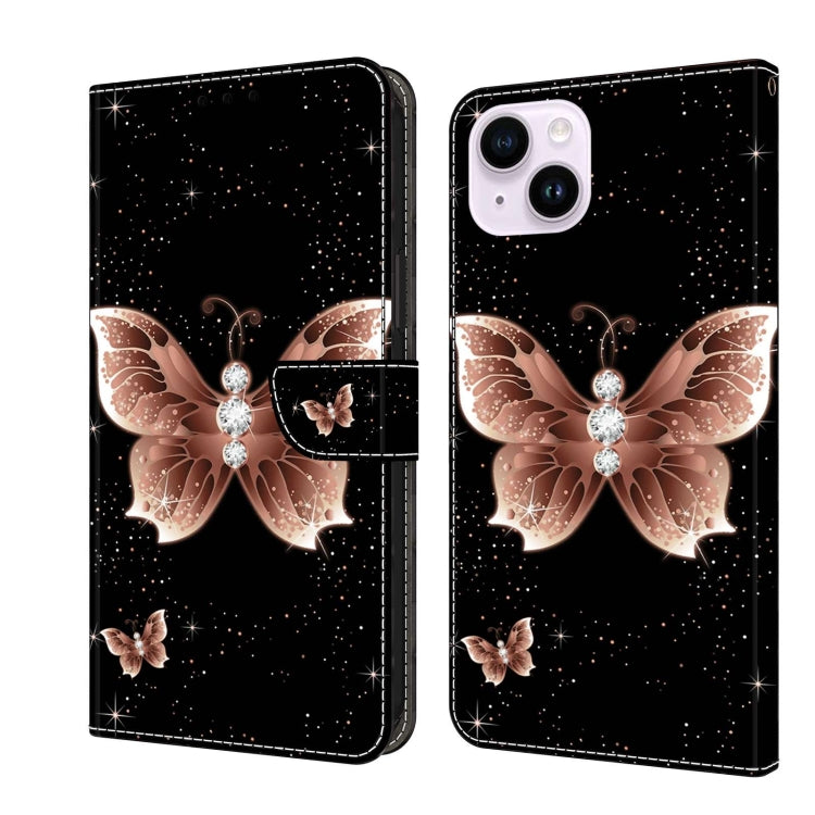 Crystal 3D Shockproof Protective Leather Phone Case, For iPhone 14 Plus, For iPhone 15 Pro Max, For iPhone 15 Pro, For iPhone 13 / 14, For iPhone 14 Pro