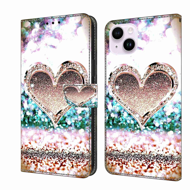 Crystal 3D Shockproof Protective Leather Phone Case, For iPhone 14 Plus, For iPhone 15 Pro Max, For iPhone 15 Pro, For iPhone 13 / 14, For iPhone 14 Pro