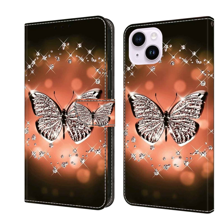 Crystal 3D Shockproof Protective Leather Phone Case, For iPhone 14 Plus, For iPhone 15 Pro Max, For iPhone 15 Pro, For iPhone 13 / 14, For iPhone 14 Pro