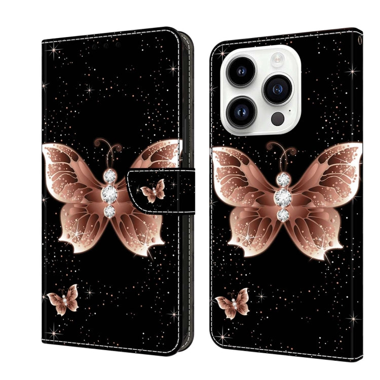 Crystal 3D Shockproof Protective Leather Phone Case, For iPhone 14 Plus, For iPhone 15 Pro Max, For iPhone 15 Pro, For iPhone 13 / 14, For iPhone 14 Pro