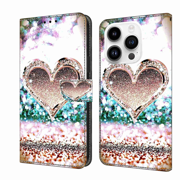 Crystal 3D Shockproof Protective Leather Phone Case, For iPhone 14 Plus, For iPhone 15 Pro Max, For iPhone 15 Pro, For iPhone 13 / 14, For iPhone 14 Pro