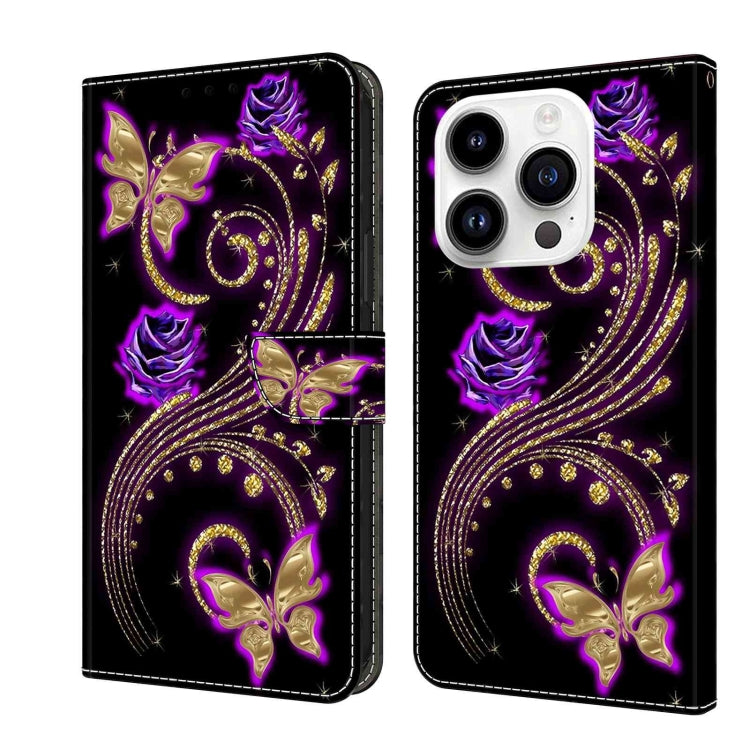 Crystal 3D Shockproof Protective Leather Phone Case, For iPhone 14 Plus, For iPhone 15 Pro Max, For iPhone 15 Pro, For iPhone 13 / 14, For iPhone 14 Pro