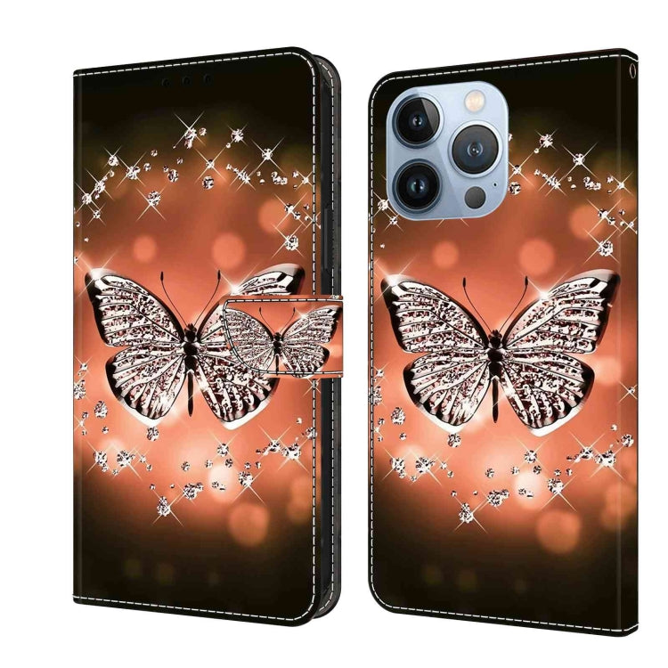 Crystal 3D Shockproof Protective Leather Phone Case, For iPhone 15 Plus, For iPhone 14 Pro Max, For iPhone 15, For iPhone 12 Pro Max / 13 Pro Max, For iPhone 13 Pro