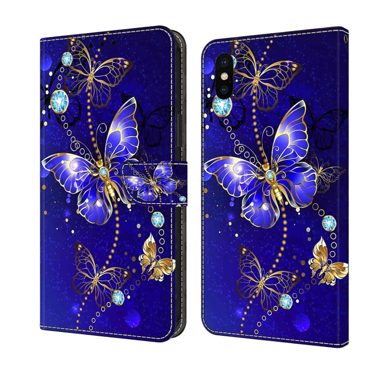 Crystal 3D Shockproof Protective Leather Phone Case, For iPhone X / XS, For iPhone XR, For iPhone XS Max, For iPhone 6 Plus / 7 Plus / 8 Plus, For iPhone 6 / 7