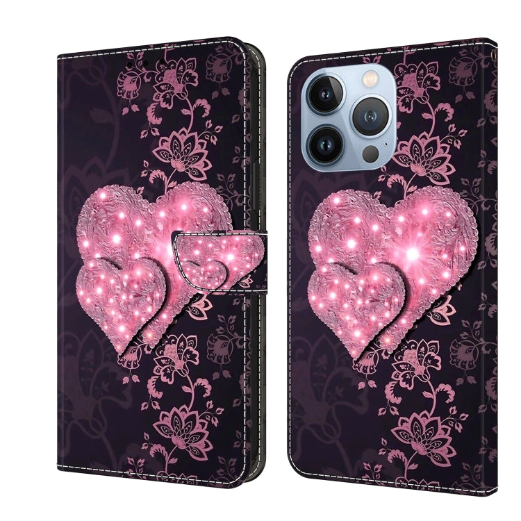 Crystal 3D Shockproof Protective Leather Phone Case, For iPhone 14 Plus, For iPhone 15 Pro Max, For iPhone 15 Pro, For iPhone 13 / 14, For iPhone 14 Pro