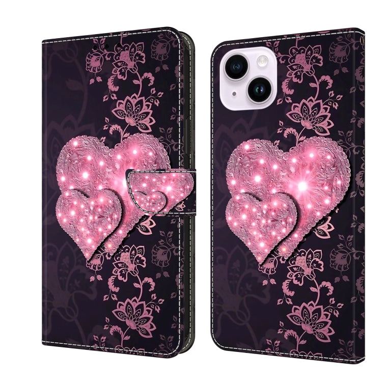 Crystal 3D Shockproof Protective Leather Phone Case, For iPhone 15 Plus, For iPhone 14 Pro Max, For iPhone 15, For iPhone 12 Pro Max / 13 Pro Max, For iPhone 13 Pro