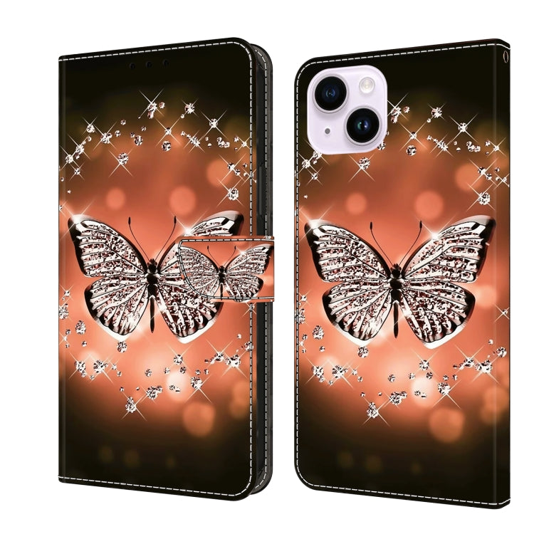 Crystal 3D Shockproof Protective Leather Phone Case, For iPhone 15 Plus, For iPhone 14 Pro Max, For iPhone 15, For iPhone 12 Pro Max / 13 Pro Max, For iPhone 13 Pro