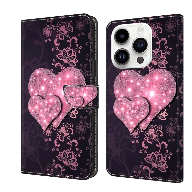 Crystal 3D Shockproof Protective Leather Phone Case, For iPhone 14 Plus, For iPhone 15 Pro Max, For iPhone 15 Pro, For iPhone 13 / 14, For iPhone 14 Pro