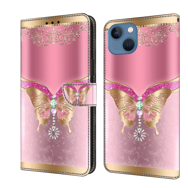 Crystal 3D Shockproof Protective Leather Phone Case, For iPhone 15 Plus, For iPhone 14 Pro Max, For iPhone 15, For iPhone 12 Pro Max / 13 Pro Max, For iPhone 13 Pro