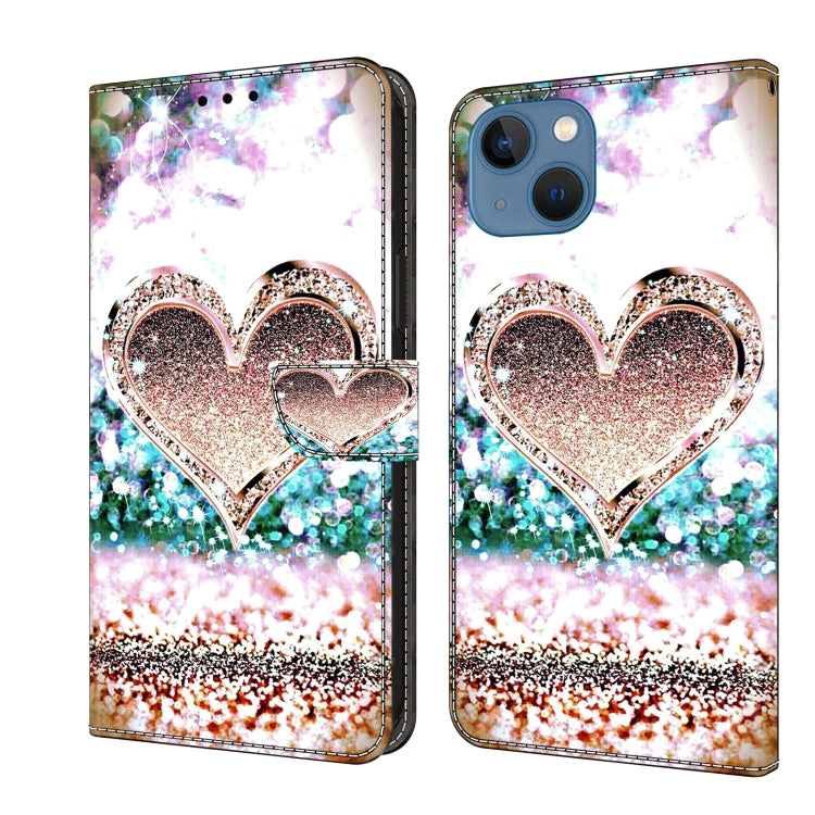 Crystal 3D Shockproof Protective Leather Phone Case, For iPhone 15 Plus, For iPhone 14 Pro Max, For iPhone 15, For iPhone 12 Pro Max / 13 Pro Max, For iPhone 13 Pro