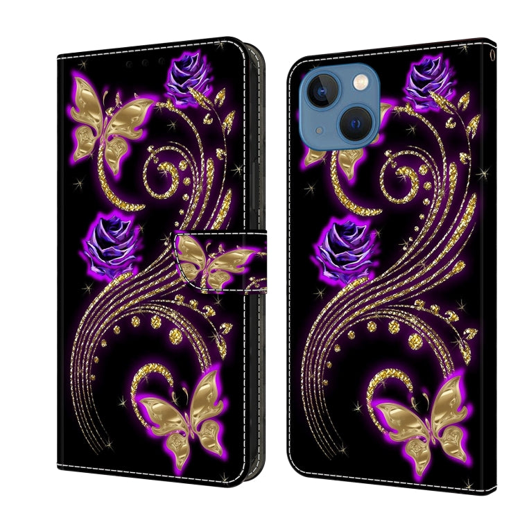 Crystal 3D Shockproof Protective Leather Phone Case, For iPhone 15 Plus, For iPhone 14 Pro Max, For iPhone 15, For iPhone 12 Pro Max / 13 Pro Max, For iPhone 13 Pro