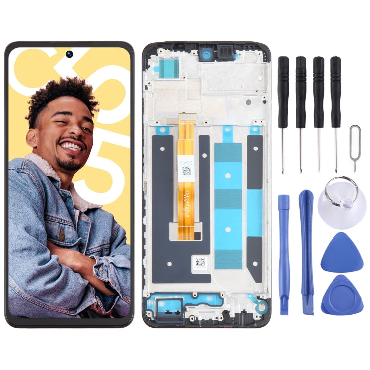 OEM LCD Screen Digitizer Full Assembly with Frame, For Realme V30, For Realme C33 2023 RMX3627, For Realme 10T, For Realme C55, For Realme 10s, For Realme C33, For Realme 9i 5G, For Realme V20, For Realme C30, For Realme Q5 RMX3478���������������������...
