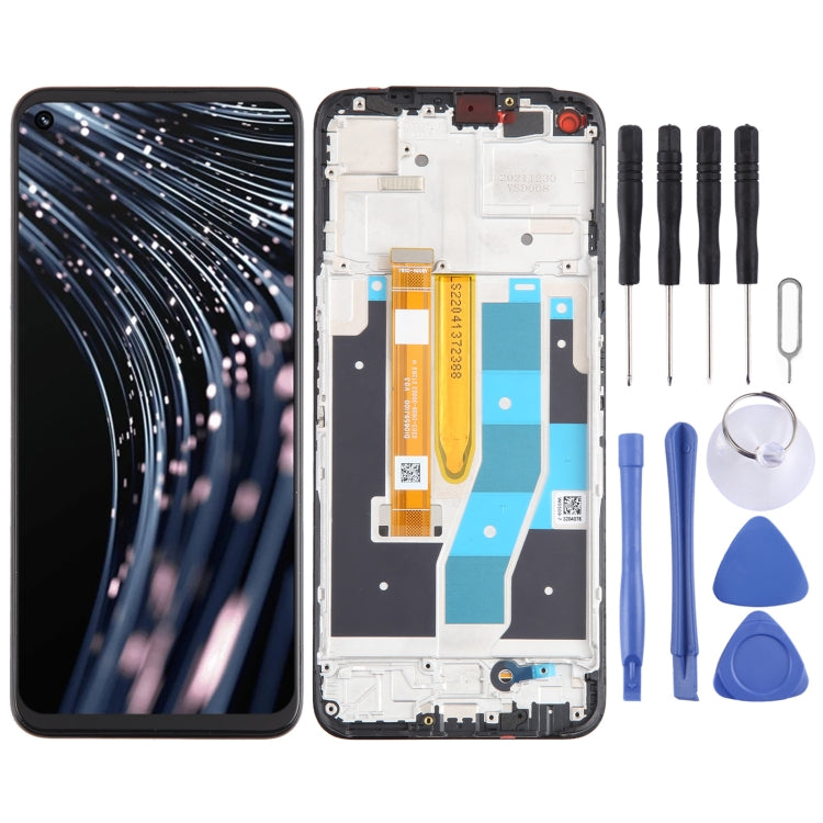 OEM LCD Screen Digitizer Full Assembly with Frame, For Realme V30, For Realme C33 2023 RMX3627, For Realme 10T, For Realme C55, For Realme 10s, For Realme C33, For Realme 9i 5G, For Realme V20, For Realme C30, For Realme Q5 RMX3478���������������������...