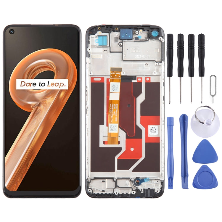 OEM LCD Screen Digitizer Full Assembly with Frame, For Realme V30, For Realme C33 2023 RMX3627, For Realme 10T, For Realme C55, For Realme 10s, For Realme C33, For Realme 9i 5G, For Realme V20, For Realme C30, For Realme Q5 RMX3478���������������������...