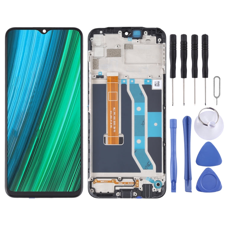 OEM LCD Screen Digitizer Full Assembly with Frame, For Realme V30, For Realme C33 2023 RMX3627, For Realme 10T, For Realme C55, For Realme 10s, For Realme C33, For Realme 9i 5G, For Realme V20, For Realme C30, For Realme Q5 RMX3478���������������������...