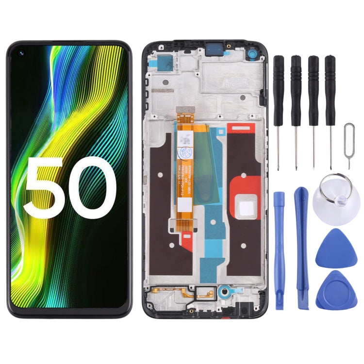 OEM LCD Screen Digitizer Full Assembly with Frame, For Realme V30, For Realme C33 2023 RMX3627, For Realme 10T, For Realme C55, For Realme 10s, For Realme C33, For Realme 9i 5G, For Realme V20, For Realme C30, For Realme Q5 RMX3478���������������������...