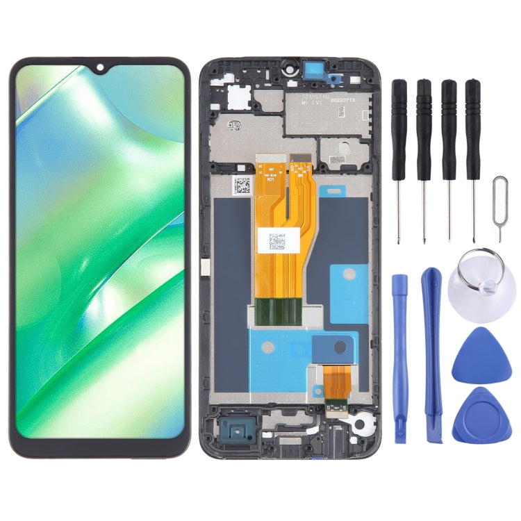 OEM LCD Screen Digitizer Full Assembly with Frame, For Realme V30, For Realme C33 2023 RMX3627, For Realme 10T, For Realme C55, For Realme 10s, For Realme C33, For Realme 9i 5G, For Realme V20, For Realme C30, For Realme Q5 RMX3478���������������������...