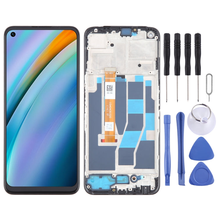 OEM LCD Screen Digitizer Full Assembly with Frame, For Realme V30, For Realme C33 2023 RMX3627, For Realme 10T, For Realme C55, For Realme 10s, For Realme C33, For Realme 9i 5G, For Realme V20, For Realme C30, For Realme Q5 RMX3478���������������������...