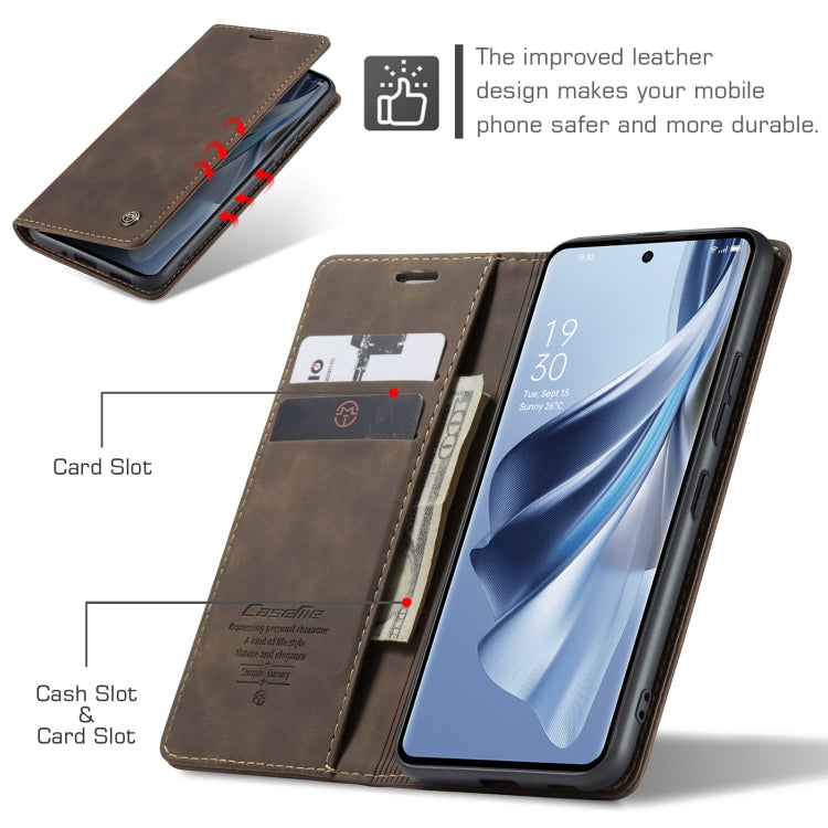 CaseMe 013 Multifunctional Horizontal Flip Leather Phone Case, For OPPO Reno10 5G Global／Reno10 Pro Global, For OPPO A78 4G, For OPPO A78 5G Global / A1X 5G, For OPPO A58 5G / A58X 5G, For OPPO Reno8 T 4G������������������������������������������������...