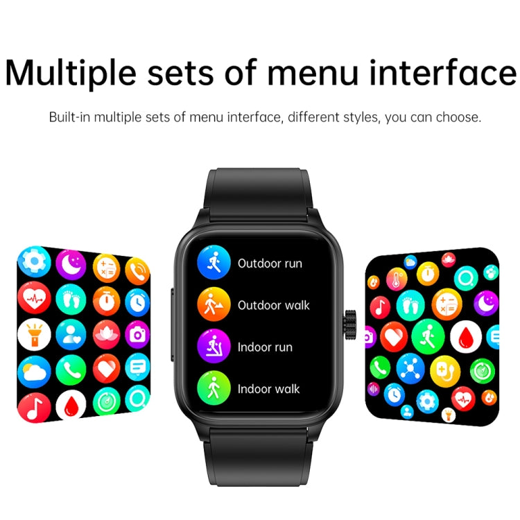 ET540 1.91 inch IP67 Waterproof Silicone Band Smart Watch, Support ECG / Non-invasive Blood Glucose Measurement