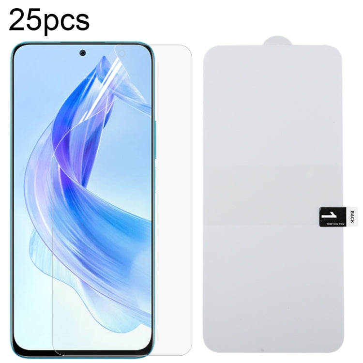 25pcs Full Screen Protector Explosion-proof Hydrogel Film, For Honor Magic7 RSR Porsche Design, For Honor Magic7 Pro, For Honor Magic7, For Honor Magic6 Lite 5G, For Honor 100 Pro, For Honor 100, For Honor X50i+, For Honor Play 20 Pro, For Honor Play 8...