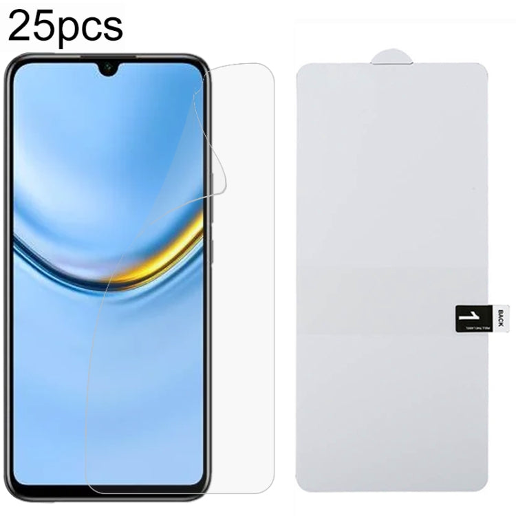 25pcs Full Screen Protector Explosion-proof Hydrogel Film, For Honor Magic7 RSR Porsche Design, For Honor Magic7 Pro, For Honor Magic7, For Honor Magic6 Lite 5G, For Honor 100 Pro, For Honor 100, For Honor X50i+, For Honor Play 20 Pro, For Honor Play 8...