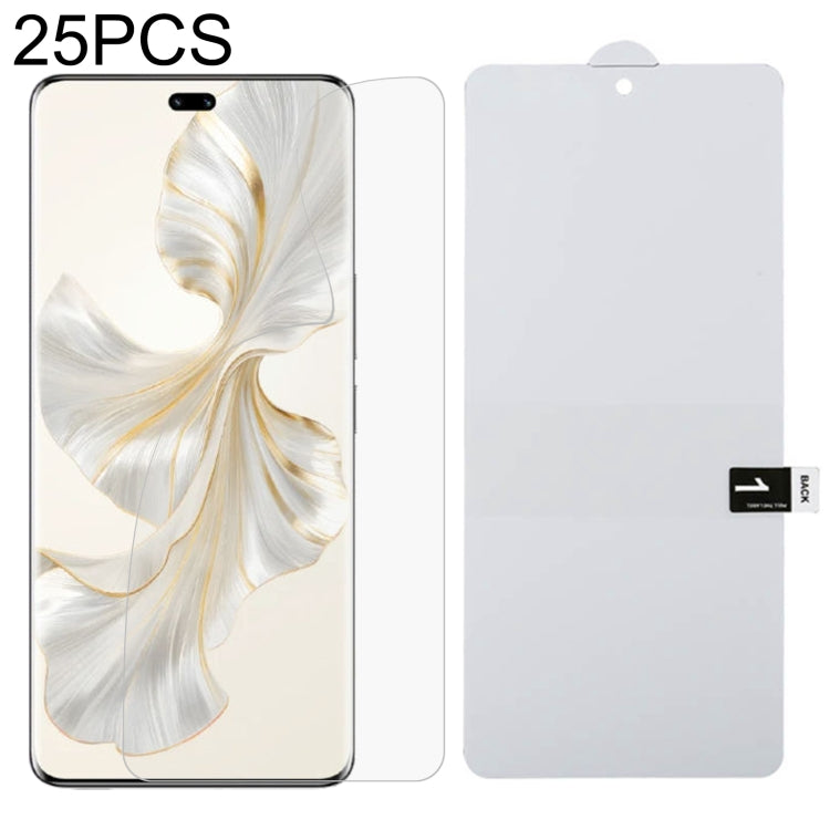 25pcs Full Screen Protector Explosion-proof Hydrogel Film, For Honor Magic7 RSR Porsche Design, For Honor Magic7 Pro, For Honor Magic7, For Honor Magic6 Lite 5G, For Honor 100 Pro, For Honor 100, For Honor X50i+, For Honor Play 20 Pro, For Honor Play 8...
