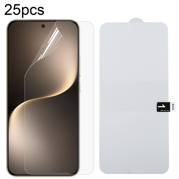 25pcs Full Screen Protector Explosion-proof Hydrogel Film, For Honor Magic7 RSR Porsche Design, For Honor Magic7 Pro, For Honor Magic7, For Honor Magic6 Lite 5G, For Honor 100 Pro, For Honor 100, For Honor X50i+, For Honor Play 20 Pro, For Honor Play 8...