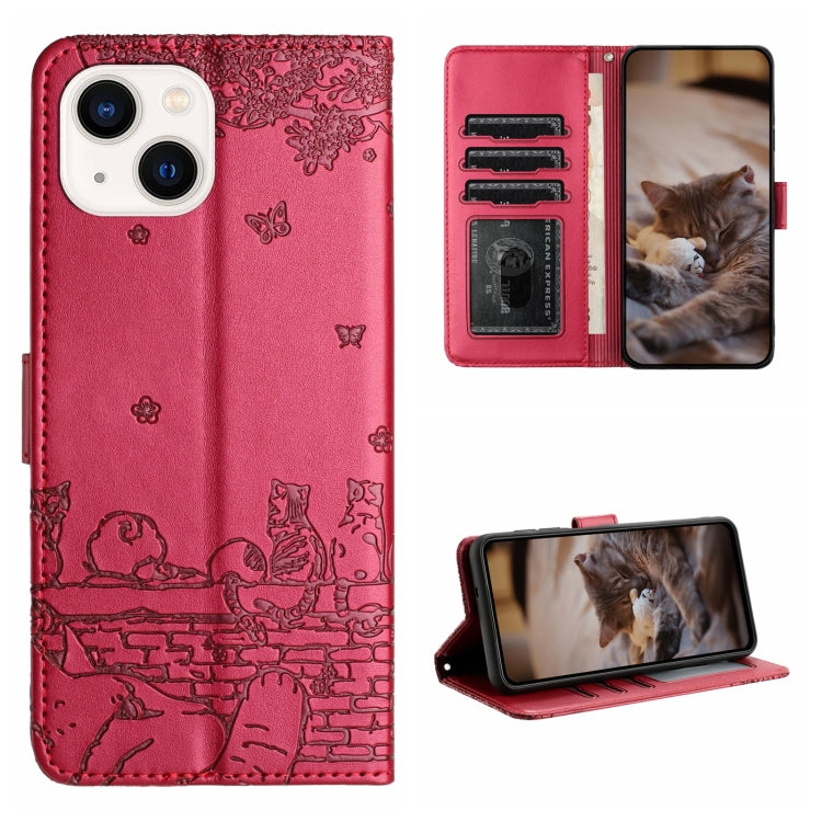 Cat Embossing Pattern Leather Phone Case with Lanyard, For iPhone 16 Pro Max, For iPhone 16 Pro, For iPhone 16 Plus, For iPhone 16, iPhone 16e, For iPhone 15 Pro Max, For iPhone 15 Pro, For iPhone 15 Plus, For iPhone 15, For iPhone 14 Plus, For iPhone ...