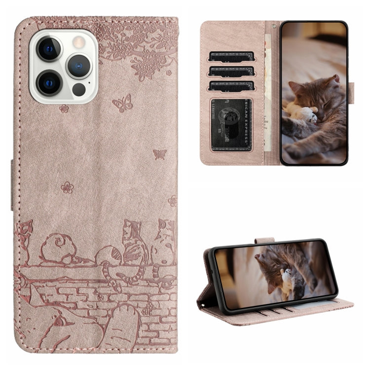 Cat Embossing Pattern Leather Phone Case with Lanyard, For iPhone 16 Pro Max, For iPhone 16 Pro, For iPhone 16 Plus, For iPhone 16, iPhone 16e, For iPhone 15 Pro Max, For iPhone 15 Pro, For iPhone 15 Plus, For iPhone 15, For iPhone 14 Plus, For iPhone ...