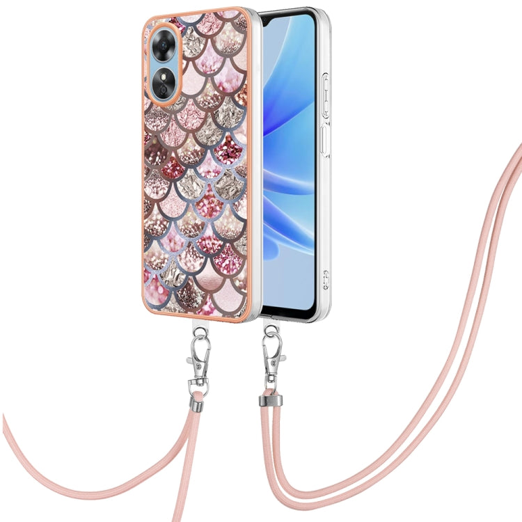 Electroplating IMD TPU Phone Case with Lanyard, For OPPO Reno11 5G Global, For OPPO Reno11 Pro 5G Global, For OPPO A58 4G, For OPPO Reno10 5G Global, For OPPO Reno10 Pro 5G Global, For OPPO A78 4G, For OPPO Reno8 T 4G, For OPPO A78 / A58, For OPPO A98�...