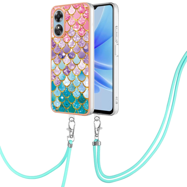 Electroplating IMD TPU Phone Case with Lanyard, For OPPO Reno11 5G Global, For OPPO Reno11 Pro 5G Global, For OPPO A58 4G, For OPPO Reno10 5G Global, For OPPO Reno10 Pro 5G Global, For OPPO A78 4G, For OPPO Reno8 T 4G, For OPPO A78 / A58, For OPPO A98�...
