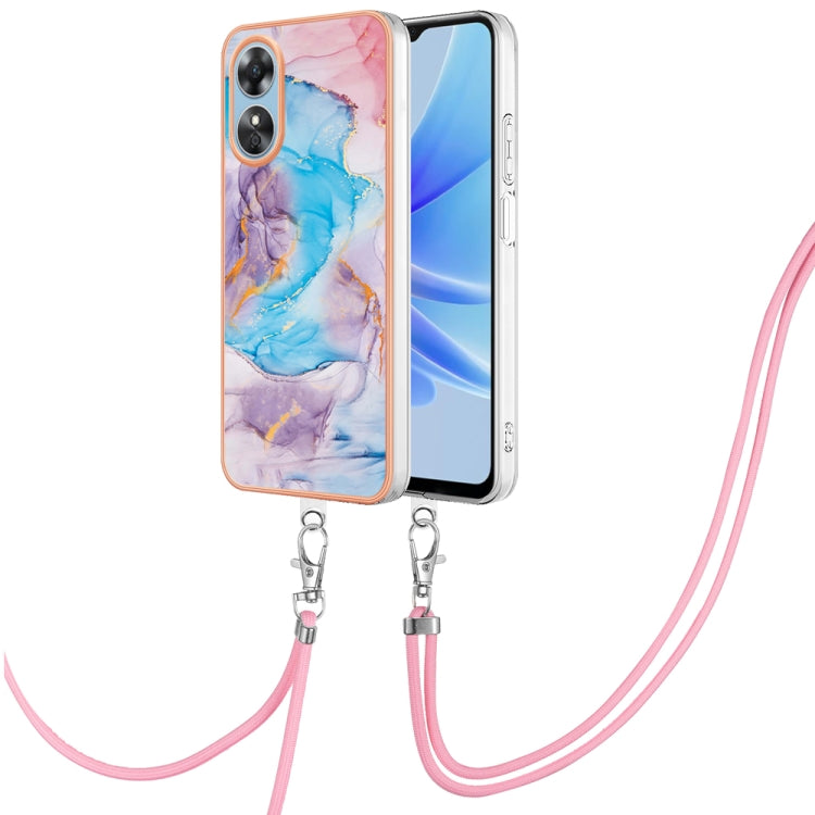 Electroplating IMD TPU Phone Case with Lanyard, For OPPO Reno11 5G Global, For OPPO Reno11 Pro 5G Global, For OPPO A58 4G, For OPPO Reno10 5G Global, For OPPO Reno10 Pro 5G Global, For OPPO A78 4G, For OPPO Reno8 T 4G, For OPPO A78 / A58, For OPPO A98�...