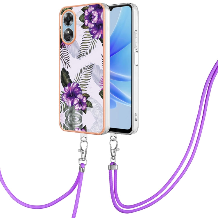 Electroplating IMD TPU Phone Case with Lanyard, For OPPO Reno11 5G Global, For OPPO Reno11 Pro 5G Global, For OPPO A58 4G, For OPPO Reno10 5G Global, For OPPO Reno10 Pro 5G Global, For OPPO A78 4G, For OPPO Reno8 T 4G, For OPPO A78 / A58, For OPPO A98�...