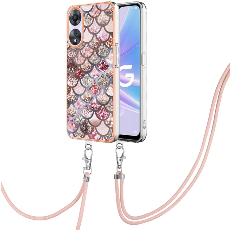 Electroplating IMD TPU Phone Case with Lanyard, For OPPO Reno11 5G Global, For OPPO Reno11 Pro 5G Global, For OPPO A58 4G, For OPPO Reno10 5G Global, For OPPO Reno10 Pro 5G Global, For OPPO A78 4G, For OPPO Reno8 T 4G, For OPPO A78 / A58, For OPPO A98�...